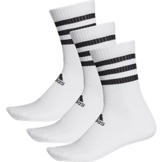 Adidas Men Underwear adidas 3-Stripes Cushioned Crew Socks 3-pack - White
