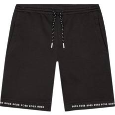 HUGO BOSS Headlo 1 Shorts with Logo Hems - Black
