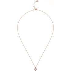 Ted Baker Hannela Heart Pendant Necklace - Rose Gold/Transparent