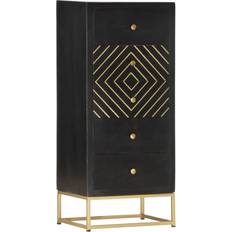Gold Chest of Drawers vidaXL 286513 Chest of Drawer 45x105cm