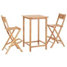 Foldable Outdoor Bar Sets Garden & Outdoor Furniture vidaXL 44671 Outdoor Bar Set, 1 Table incl. 2 Chairs