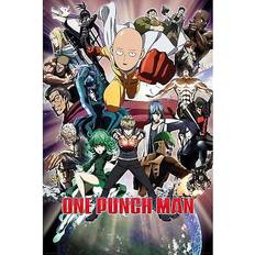 Posters Kid's Room EuroPosters One Punch Man Collage Poster V31633 24x36"