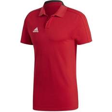 adidas Condivo 18 Cotton Polo Shirt Men - Power Red/Black/White