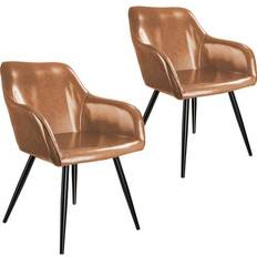 tectake Marilyn Leather 2-pack Kitchen Chair 82cm 2pcs