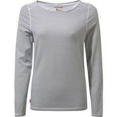 Craghoppers Women T-shirts Craghoppers NosiLife Erin Long Sleeved Top - Blue Navy Stripe