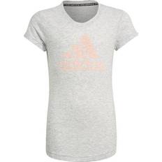 adidas Must Haves T-shirt Kids - White Melange/Glow Pink