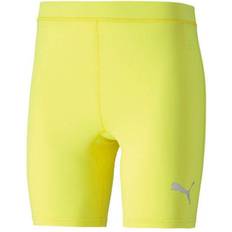 Men - Yellow Base Layer Trousers Puma Liga Baselayer Short Tights Men - Fluo Yellow