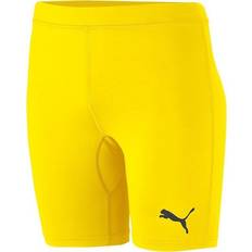 Men - Yellow Base Layer Trousers Puma Liga Baselayer Short Tights Men - Cyber Yellow