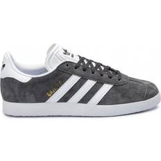 Men - adidas Gazelle Trainers adidas Gazelle - Dark Grey Heather/White/Gold Metallic