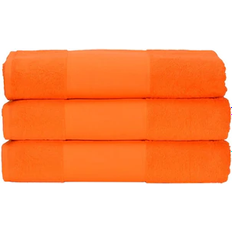 A&R Towels Print-Me Bath Towel Orange (100x50cm)
