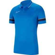 Men - Sportswear Garment Polo Shirts Nike Academy 21 Polo Shirt Men - Royal Blue/White/Obsidian/White