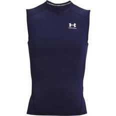 Men - Sportswear Garment Tank Tops Under Armour HeatGear Armour Sleeveless Men - Midnight Navy/White
