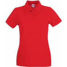 Fruit of the Loom Premium Short Sleeve Polo Shirt - Red