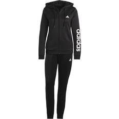 Sportswear Garment - Women Jumpsuits & Overalls adidas Essentials Logo French Terry Tracksuit Women - Black/White