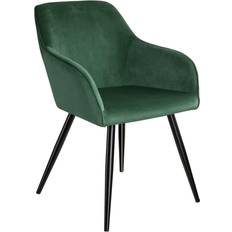 Green velvet office chair tectake Marilyn Kitchen Chair 82cm