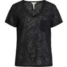 Object Tessi V Neck T-shirt - Black