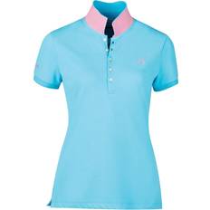Turquoise Tops Dublin Lily Cap Sleeve Polo T Shirt Women
