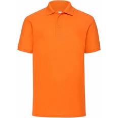 Men - Orange Polo Shirts Fruit of the Loom 65/35 Polo Shirt - Orange