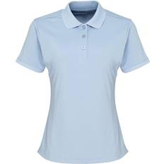 Premier Coolchecker Pique Polo Shirt - Light Blue