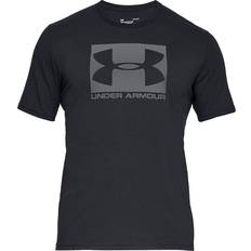 Men - Polyester T-shirts & Tank Tops Under Armour Boxed Sportstyle Short Sleeve T-shirt - Black/Graphite