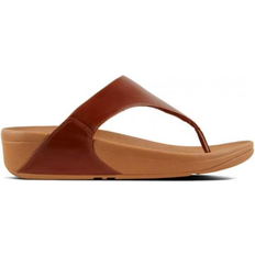 Sandals Fitflop Lulu Leather Toe-Post - Light Tan