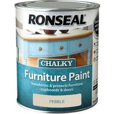 Ronseal White - Wood Paints Ronseal Chalky Wood Paint White 0.75L