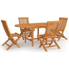 vidaXL 3059585 Patio Dining Set, 1 Table incl. 4 Chairs