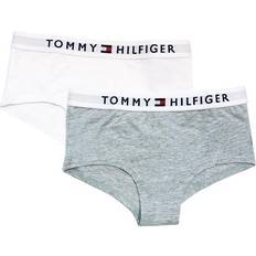 M Knickers Children's Clothing Tommy Hilfiger Logo Panties 2-pack - Gray Melange (UG0UG004630TE)