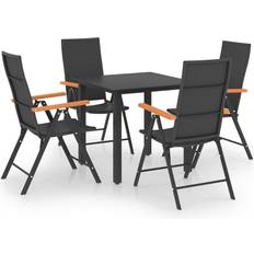 vidaXL 3060071 Patio Dining Set, 1 Table incl. 4 Chairs