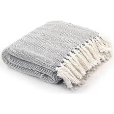 Multi Coloured Blankets vidaXL 245320 Blankets Grey (250x220cm)