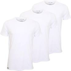 Lacoste Cotton Tops Lacoste Essentials Crew Neck T-shirts 3-pack - White