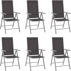 Foldable Patio Chairs vidaXL 312183 6-pack Garden Dining Chair