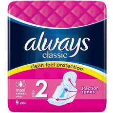 Menstrual Pads Always Classic Maxi with Wings 9-pack