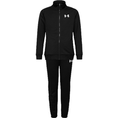 Tracksuits Children's Clothing Under Armour Boy's UA Knit Track Suit - Black/White (1363290-001)