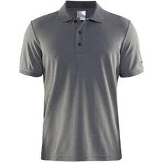 Craft Sportswear Pique Classic Polo Shirt Men - Black/Heather Grey
