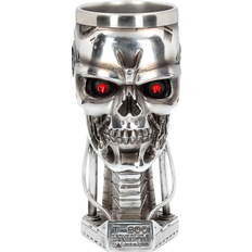 Stainless Steel Glasses Nemesis Now T-800 Terminator 2 Head Goblet Drinking Glass