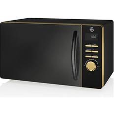 Black - Countertop - Medium size Microwave Ovens Swan SM22045BLKN Black
