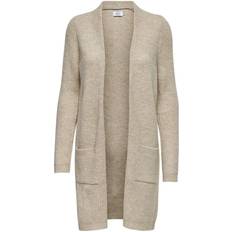 XXS Cardigans Only Long Knitted Cardigan - White/Whitecap Gray