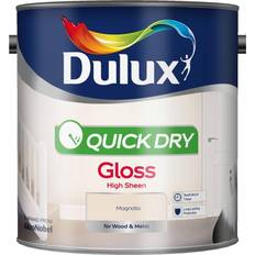 Dulux Beige Paint Dulux Quick Dry Gloss Wood Paint Magnolia 0.75L