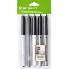 Water Based Ballpoint Pens Cricut Explore Multi Size Pen Set Black 5-pack