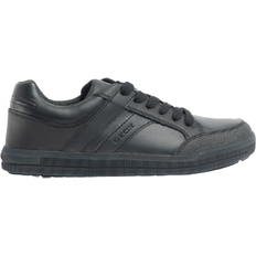 Faux Leather Low Top Shoes Geox Boy's Arzach - Black