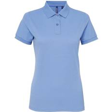 L - Women Polo Shirts on sale ASQUITH & FOX Women's Short Sleeve Performance Blend Polo Shirt - Cornflower