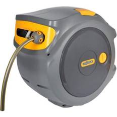 Yellow Watering Hozelock Auto Reel with Hose 2401 20m