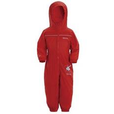 12-18M - Denim jackets Regatta Kid's Puddle IV Waterproof Puddle Suit - Pepper (RKW156_9Y6)