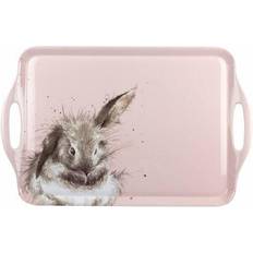 Pink Serving Platters & Trays Wrendale Designs Rabbit Serving Tray