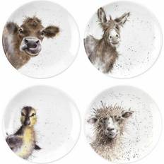 Wrendale Designs Countryside Animals Dessert Plate 16.5cm 4pcs