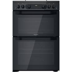 Gas cooker with fan oven Hotpoint HDM67G0CMB/UK Black