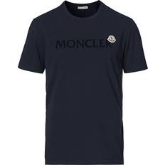 Moncler M - Men Tops Moncler Logo T-shirt - Navy