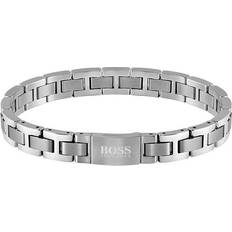 Men Bracelets Hugo Boss Metal Link Essentials Bracelet - Silver
