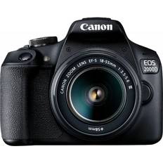 Canon Secure Digital HC (SDHC) DSLR Cameras Canon EOS 2000D + EF-S 18-55mm F3.5-5.6 III